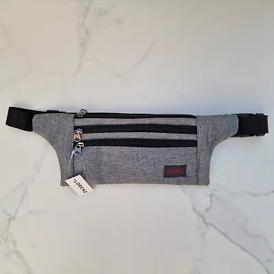 Market Traders Money Cash Waist Strap Belt Zip Bag (Grey) • £14.99