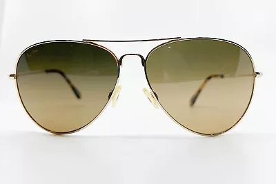 Maui Jim Japan Mavericks MJ-264-16 Gold Metal Sunglasses 61-14-137 8545 • $79.99