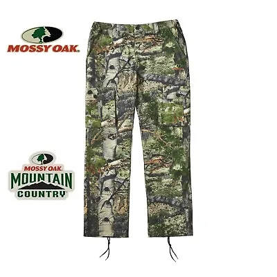 Men's Camo Hunting Pants Mossy Oak Mountain Country Cargo Style 6 Pocket S-XXXL • $26.95