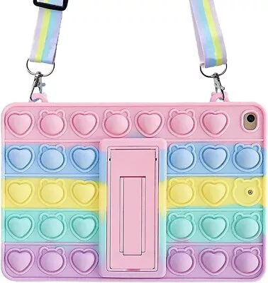 £4.80 • Buy Kids Stand Case For IPad 7 8 9 10.2'' Silicone Full Body Protection Tablet Cover