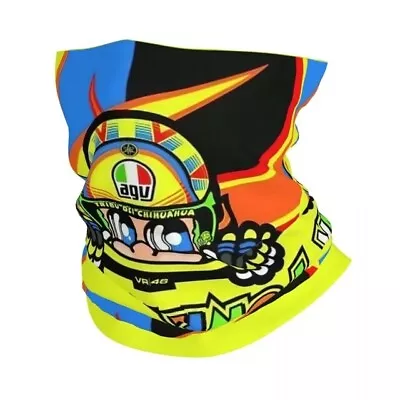 Valentino Rossi Motorcycle Neck Tube Neck Warmer Scarf UK SELLER • £13