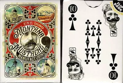 Montana Mustache Playing Cards Poker Size Deck MPC Custom Limited New Sealed • $19.99