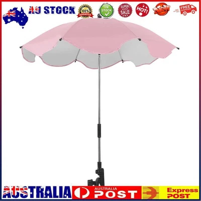 $21.39 • Buy Anti UV Baby Umbrella Waterproof Infant Stroller Sunshade Parasol (Pink) AU