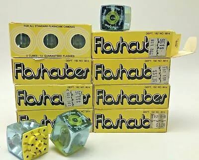 $29.95 • Buy Vintage Kamero NOS Flashcubes 8 Boxes Woolworth USA