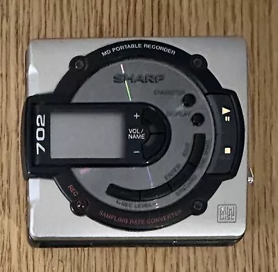 Vintage Sharp 702 MiniDisc Recorder MD-MS702 - Please Read • $47.34