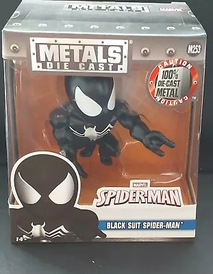 Marvel Spider Man M253 Black Suit Spider-Man Jada Toys Metals Die Cast Figure • £15