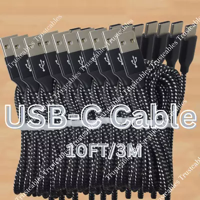 $12.93 • Buy 3M USB C Type C Fast Charger Cable Bulk Lot For Samsung Android Charging Cord