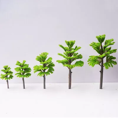 30PC HO/OO Scale Pine Miniature Green Mix Multi Size Plants Railway Scene Model • $12.99