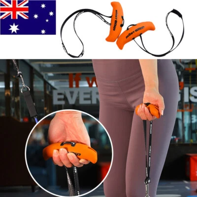 $27.95 • Buy Exercise Handles Resistance Bands Training Handles TPE Most Grip Fitness Tool AU