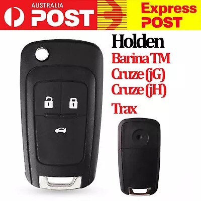 Key Shell Case Cover For Holden 3 Buttons Remote Flip Barina Cruze Trax Blank AU • $10.99