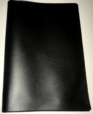 A5 Black Leather Look Car Document Holder • £3.80