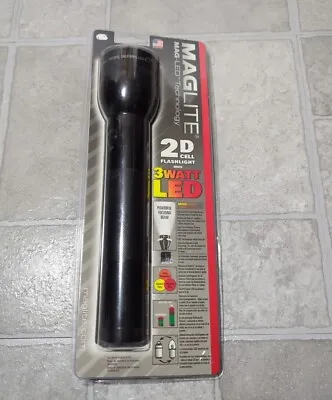 Maglite LED 2-Cell D Flashlight Black Model ST2D016 Genuine New • $34.99