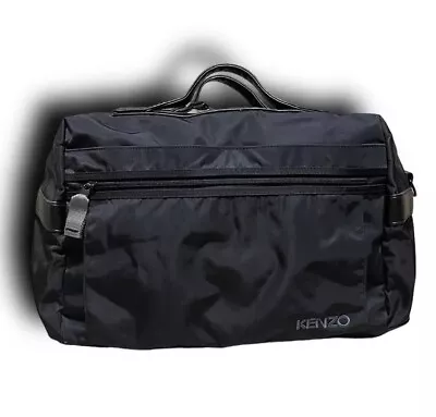 Kenzo Japan Unisex Overnight Travel Bag Duffel Duffle Large Vintage Black Nigo • $189.95