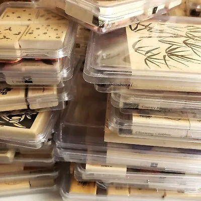 $4.65 • Buy Stampin Up Wood Stamp Sets RETIRED RARE MOUNTED HUGE SELECTION - Used