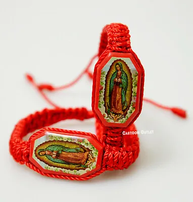 12 Baptism Bracelet Recuerdos De Bautizo Communion Favors Virgen De Guadalupe  • $17.09