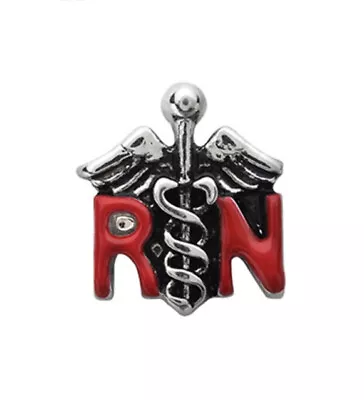 Origami Owl REGISTERED NURSE RN CADUCEUS MEDICAL INSIGNIA SYMBOL Floating Charm • $4.99