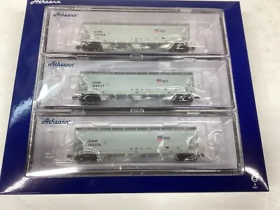 Athearn Genesis #GN12949  N Scale  CNW  ACF 4600 Covered Hopper 3 Pack • $88.99