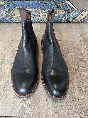 J. Crew Kenton Chelsea Boot Size 9.5 US Dark Brown Leather  • $60