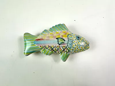 Mackenzie Childs Blue/Green Right Facing Fish Knob • $65