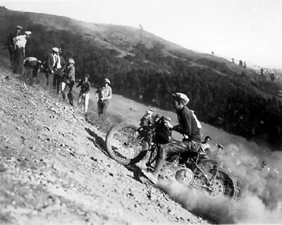  Vintage Harley-Davidson Motorcycle Hill Climb 8x10 Photo 14 • $7.43