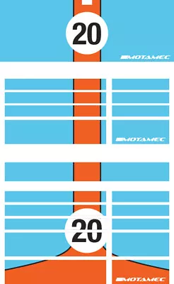 Motamec PRO94 Tool Chest Gulf Racing Magnetic Sticker Decal Set • $120.01