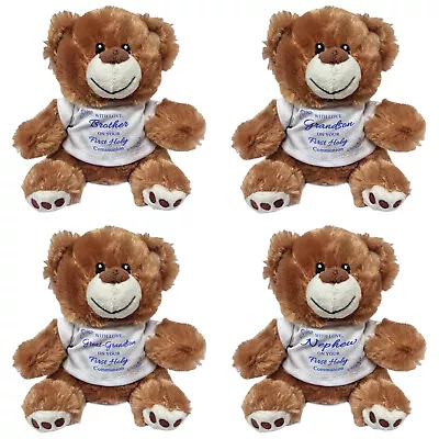 15cm (Various Male Title) With Love On Your 1st Holy Communion - Freddie Bear • £10.99