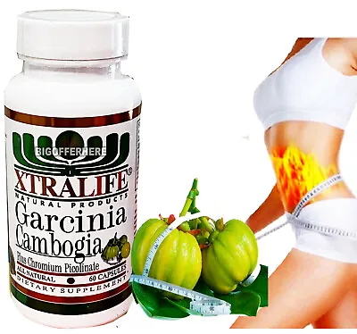 $9.99 • Buy 100% Pure GARCINIA CAMBOGIA Weight Loss Appetite Suppressant Diet Supplement 60c
