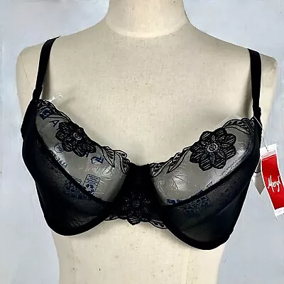 New W Tags Panache Super Bra 30 DD/E Black Venus 3006 UnderWire Excellent • £22.97