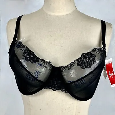 New W Tags Panache Super Bra 34 DDD Black Venus 3006 UnderWire Excellent • £22.97