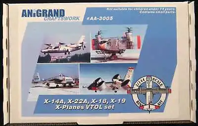 Anigrand Models 1/144 X-PLANES VTOL AIRCRAFT SET X-14 X-22 X-18 X-19 & XC-142 • $133.59