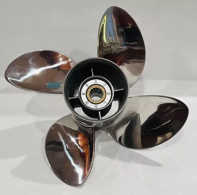 13 X 19 Stainless 4-Blade Outboard Propeller For Select Yamaha 50-130HP • $289.95