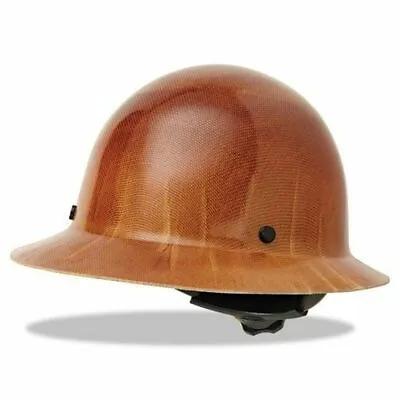 MSA 475407 TAN Skullgard Full Brim Hard Hat W/Fast Track Ratchet Suspension • $139.99