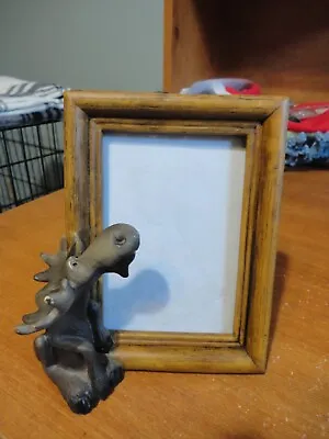$6 • Buy Bearfoots Moose Rustic Picture Frame, Size 3x5 Inch Picture