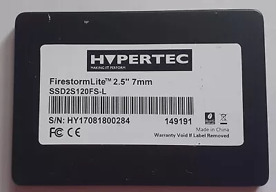 Hypertec SSD2S120FS-L Internal Solid State Drive 120GB For Laptop Or Desktop SSD • £4