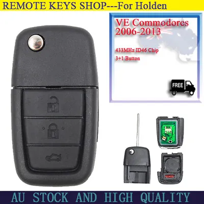 433MHz ID46 Chip Fits For HOLDEN VE COMMODORE 2006-2013 Remote Complete Car Key • $41.24