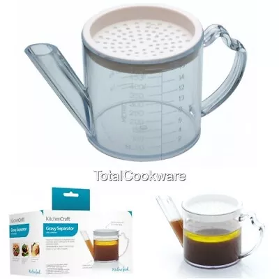 Kitchen Craft Best  Measuring Jug Gravy / Fat Separator & Filter Measure 500ml • £10.20