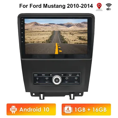 Stereo Radio 10'' Android 10.1 Head Unit GPS Player For 2010-2014 Ford Mustang • $225.89