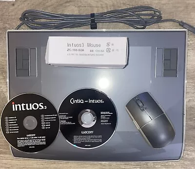 Wacom Intuos3 PTZ-630 Digital Graphic Drawing Tablet W/mouse Software (no Pen) • $10