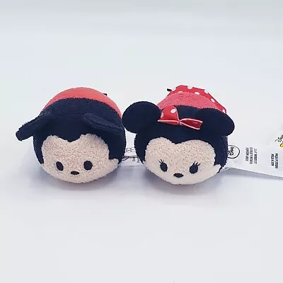 Disney Tsum Tsum Mickey Mouse & Minnie Mouse Mini Duo Plush Set • $16.49