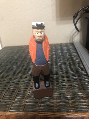 $18.64 • Buy Hand Carved Captain Figurine Vintage Rare