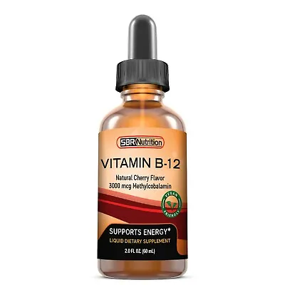 Vitamin B12 Sublingual Liquid Drops Methylcobalamin Vit B 12 3000mcg Per Serving • $19.99