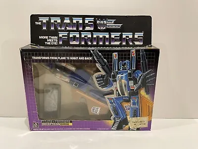 1985 G1 Transformers Dirge Seeker Jet With Box Bubble RARE Opportunity MIB • $105