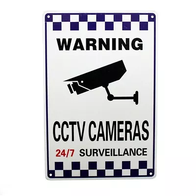 2x Warning CCTV Surveillance Camera In Use Sign 300x200mm Metal Al Waterproof • $20.43