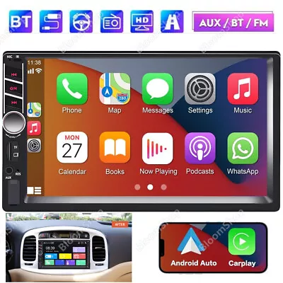 Universal 7  Double 2 DIN Car MP5 Player Bluetooth Touch Screen FM Stereo Radio • $19.79