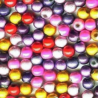 Miracle Bead Mixes Color Mix 4mm 6 Colors Mix 120 Jewelry Craft Beads Mbx3 • $7.99