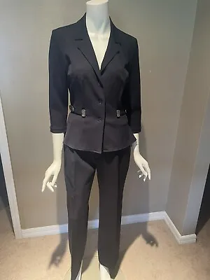 Vertigo Navy Blue Pant Suit Size M/8 • $95