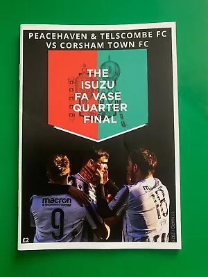 PEACEHAVEN & TELSCOMBE V CORSHAM TOWN 11/3/23 FA Vase Quarter Final 2022/23 • £0.99