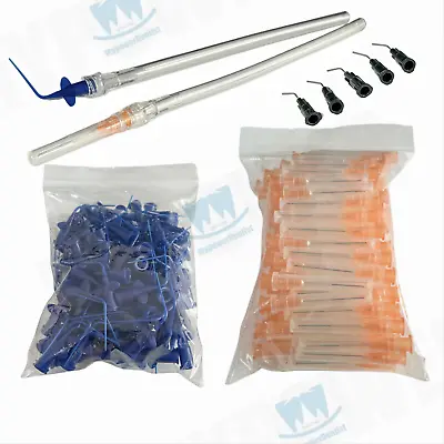 Dental Saliva Ejector Aspirator Suction Syring Needle Tips Etch Bond Irrigation • $11.84