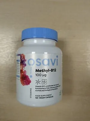 Osavi Methyl-B12 100mcg - 120 Vegan Caps. Best Before End: 04/2024 • £6.50