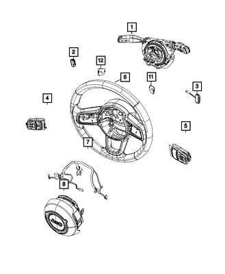 Genuine Mopar Steering Column Module 68599295AA • $300.12